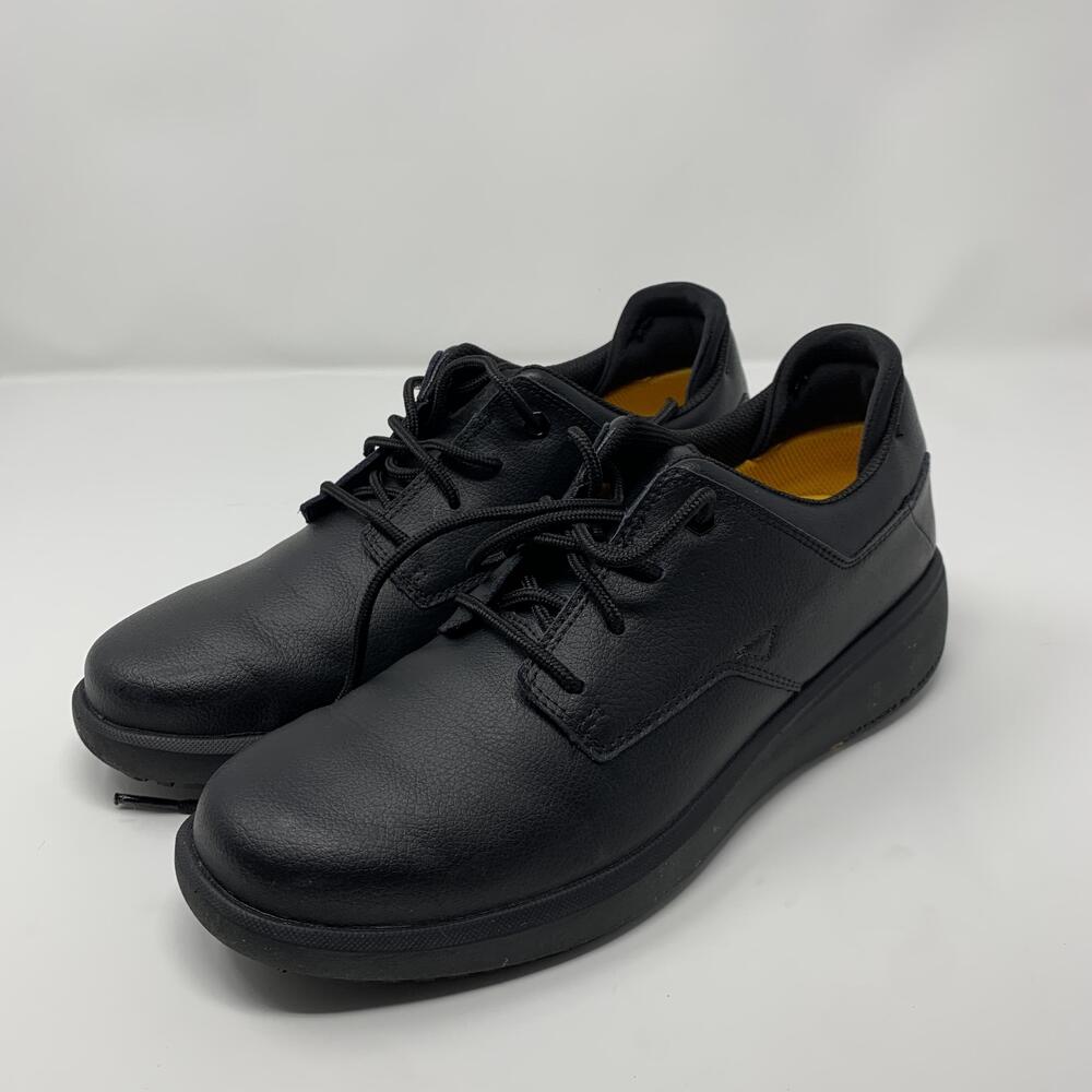Caterpillar Shoes Womens Size 9.5 Black Leather Work Casual Lace Up P51047 - Picture 3 of 6